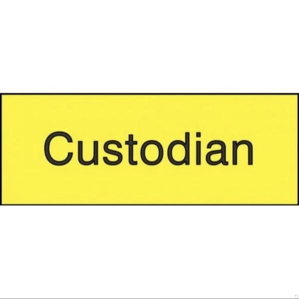 Accuform 8 in W x 3 in H, Engraved Plastic PSG802YL - main